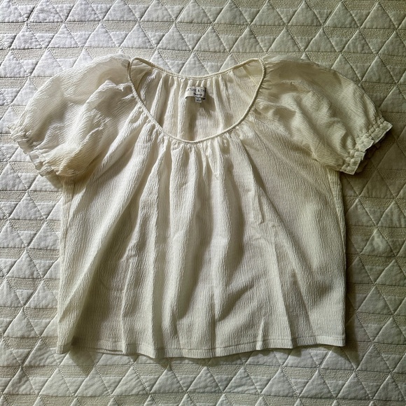 Madewell Texture and Thread Peasant Top - Picture 2 of 4